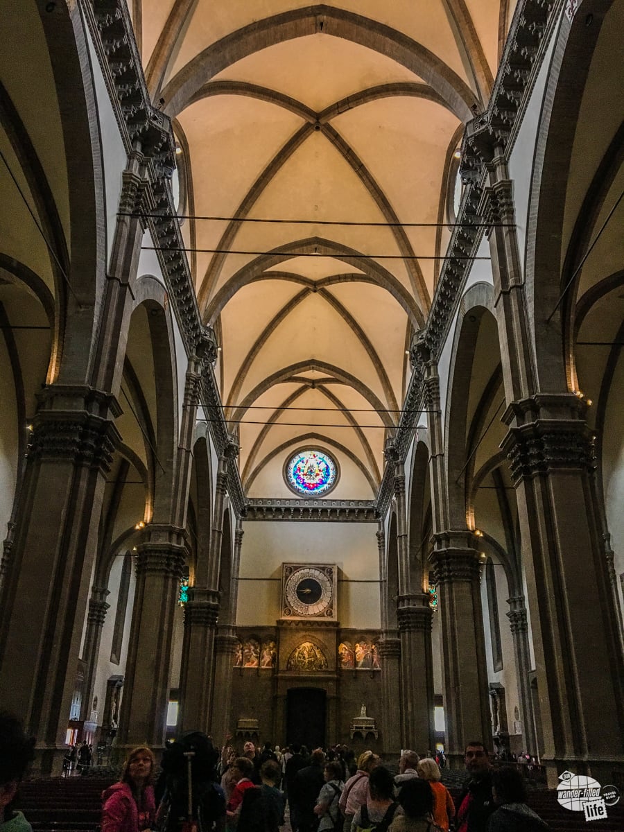 The vaulted ceiling of Duomo in Florence