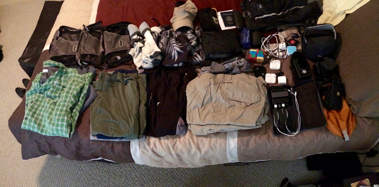 Grant's gear unpacked
