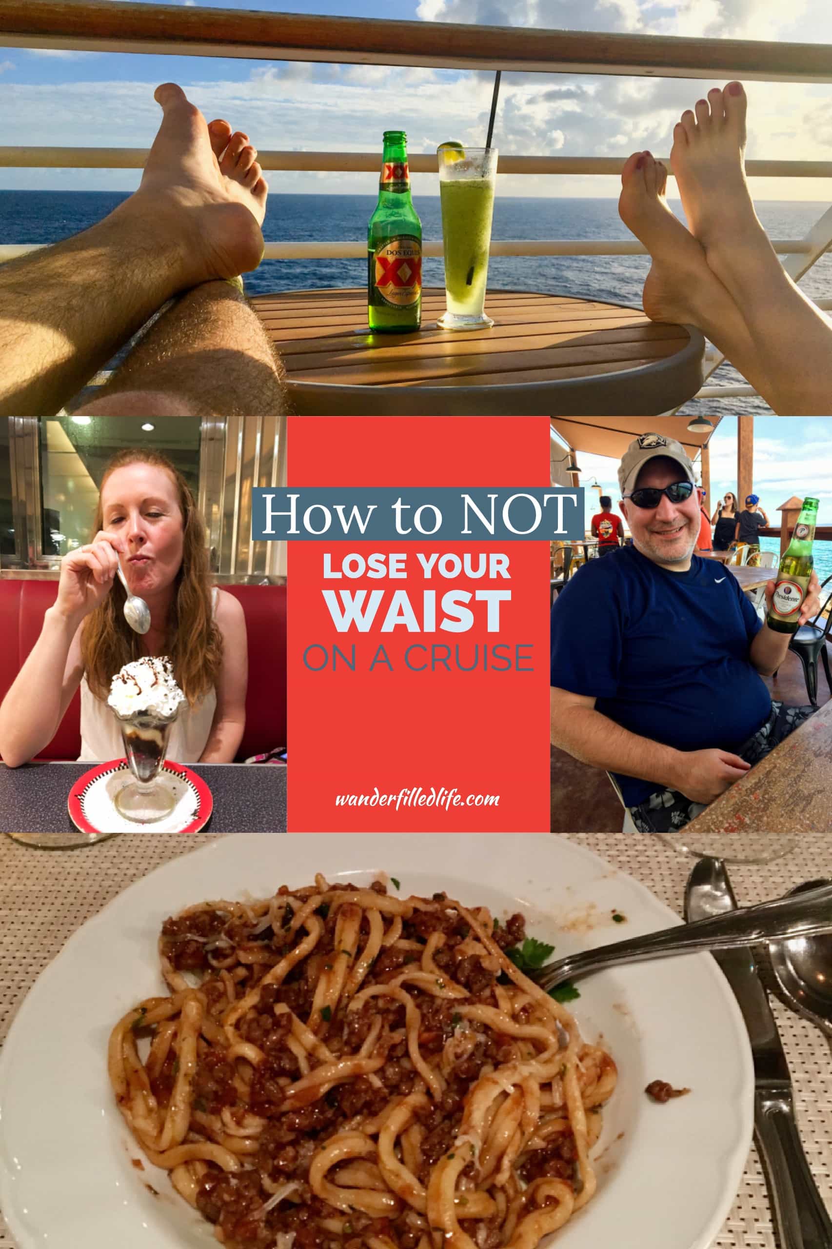 Tips for staying healthy and not gaining weight while on a cruise.