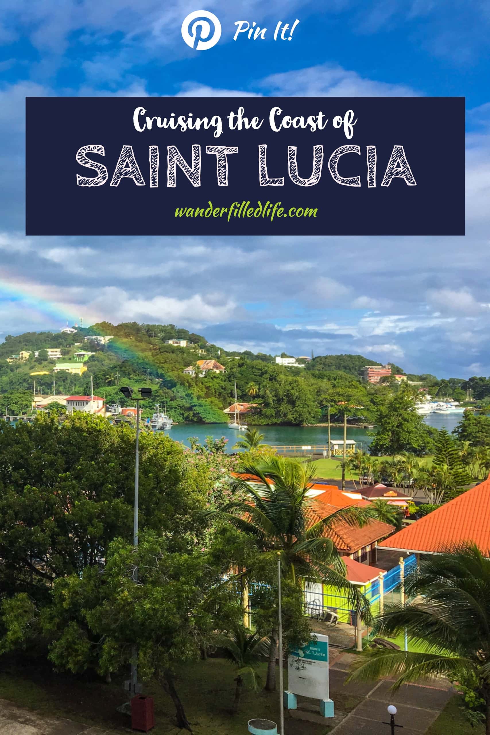 Our shore excursion report from Castries, Saint Lucia - a coastal cruise to the Pitons, including swimming and black sand beaches.