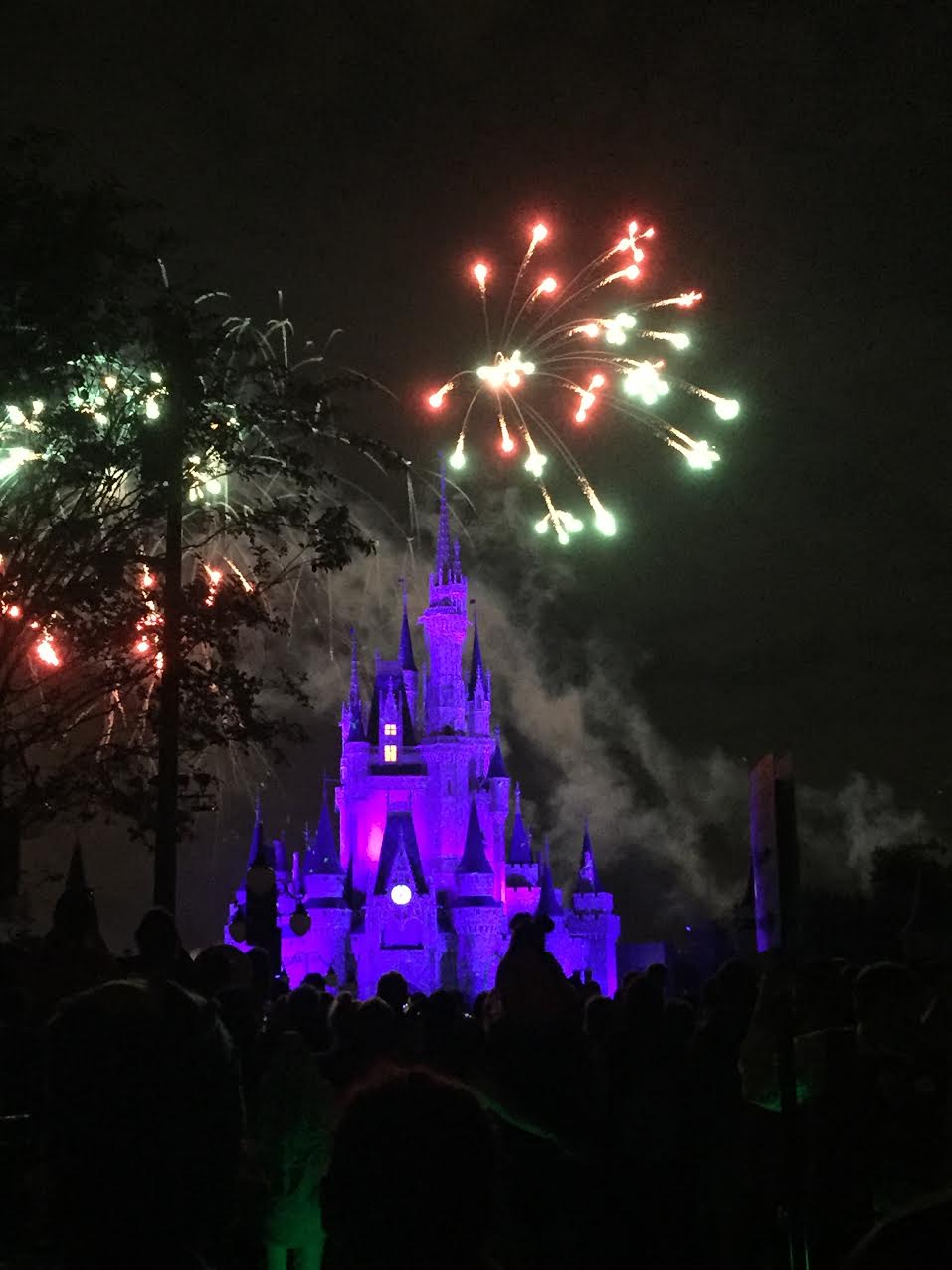 Fireworks over Cinderella's castle