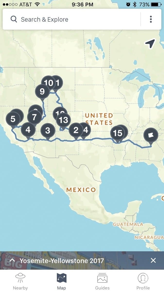 The RoadTripper app makes planning your road trip a breeze.