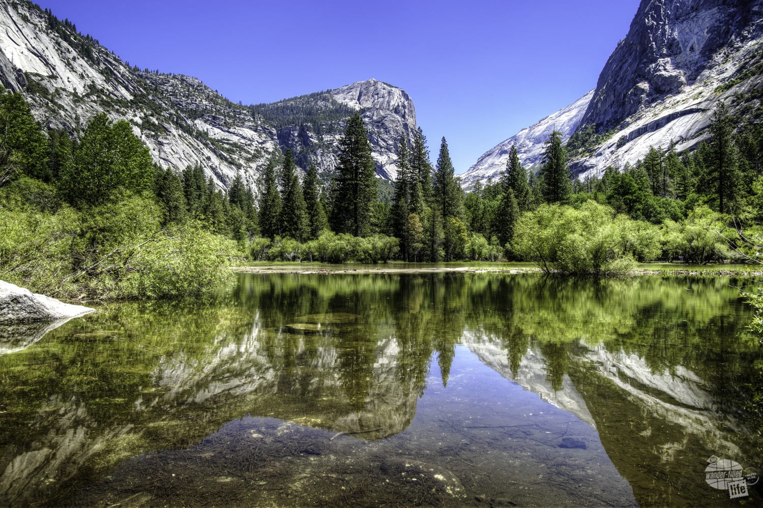 Mirror Lake really is a must-see stop along the Yosemite Valley Loop