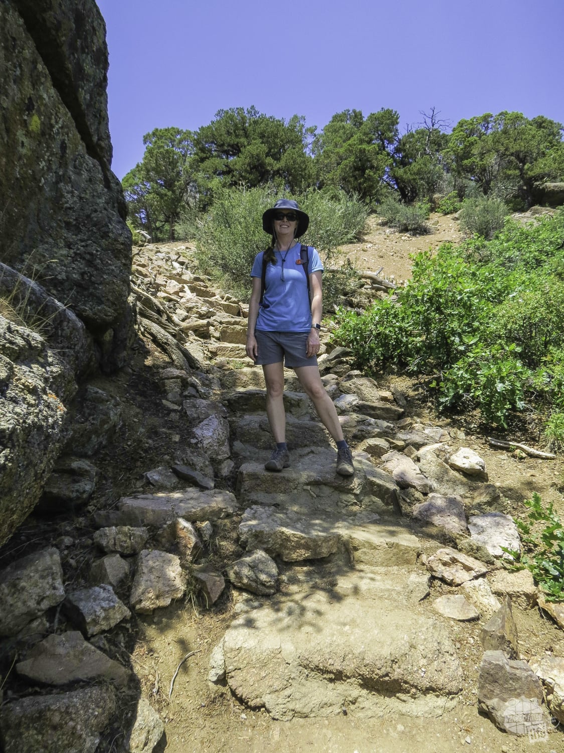 Hiking the Warner Point Trail at the Black Canyon.
