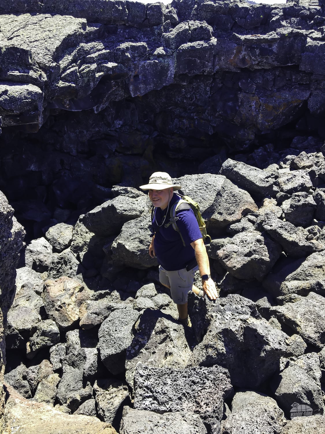 Getting into the caves of Craters of the Moon National Monument