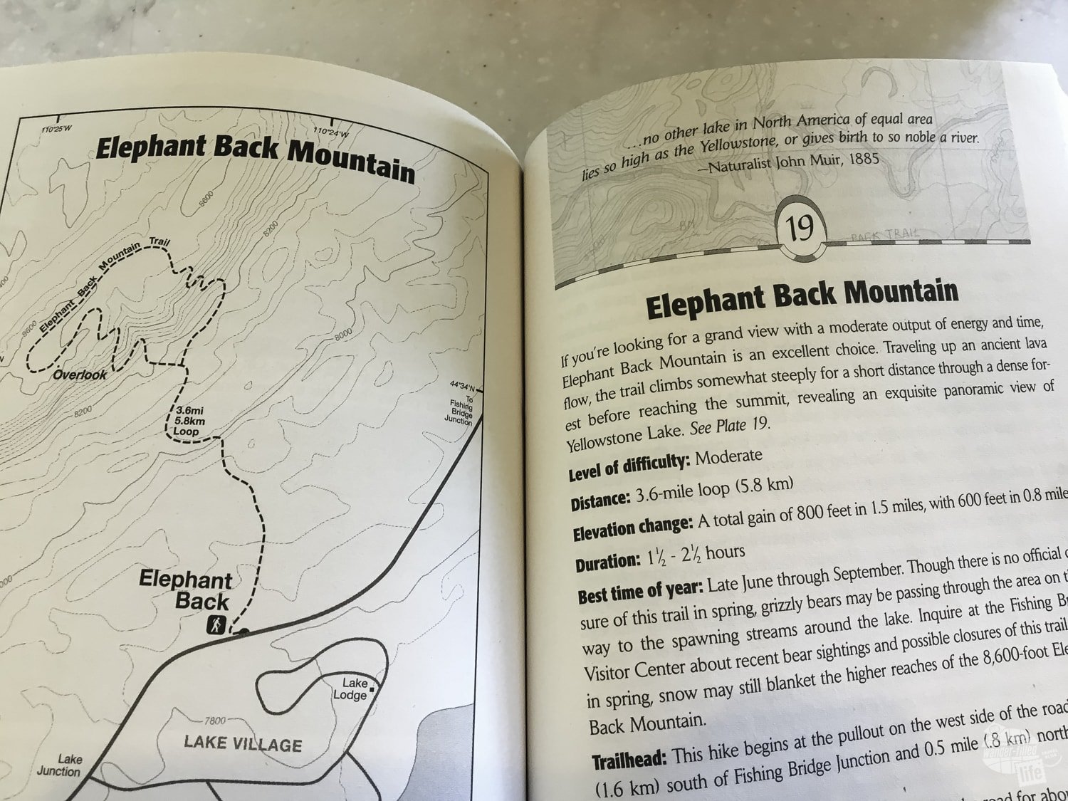 A great book for finding your Yellowstone Hikes
