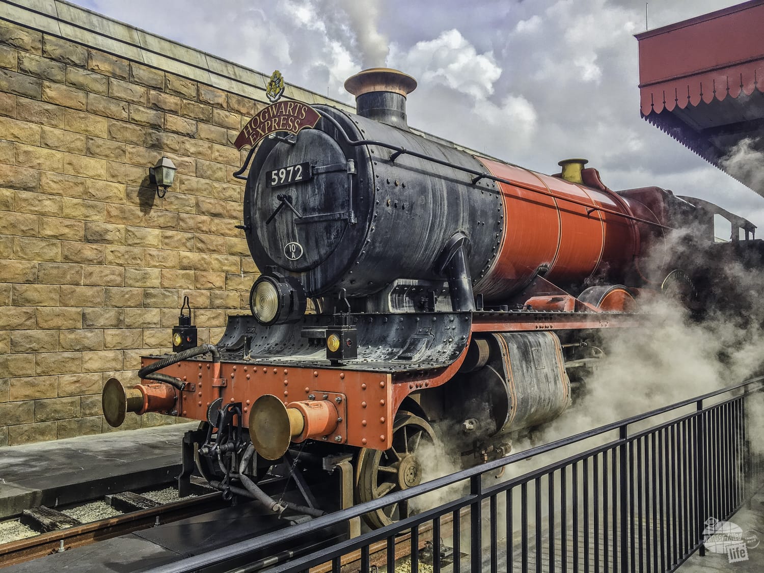The Hogwarts Express connects the two parks and provides a different experience based on the direction you ride it.