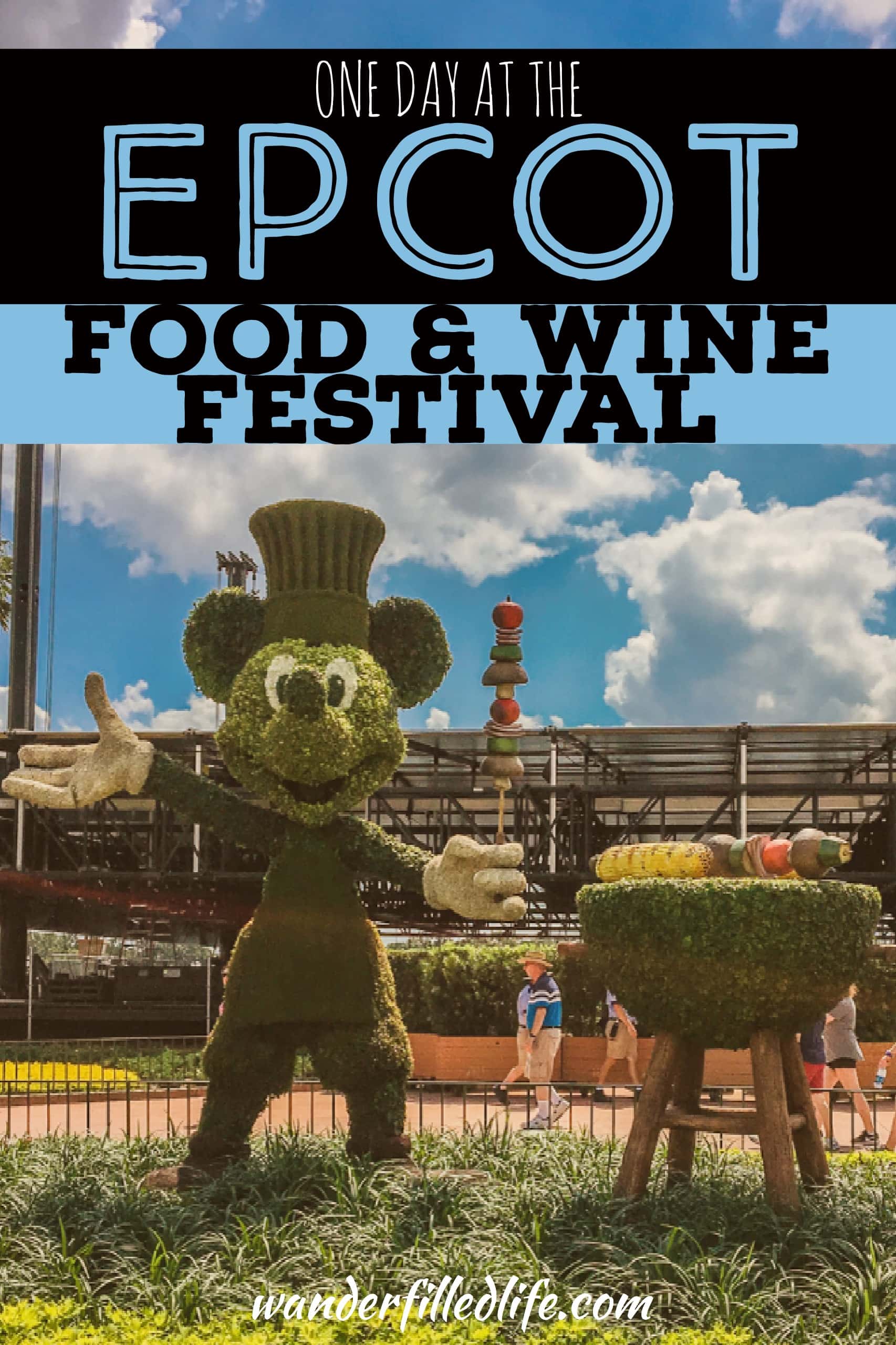 One day at Epcot's International Food & Wine Festival. Includes our favorite dishes and advice on how to plan your visit and budget your time and money.