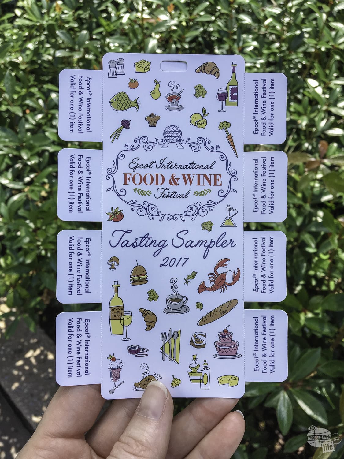 Food and Wine Festival Tasting Sampler vouchers.