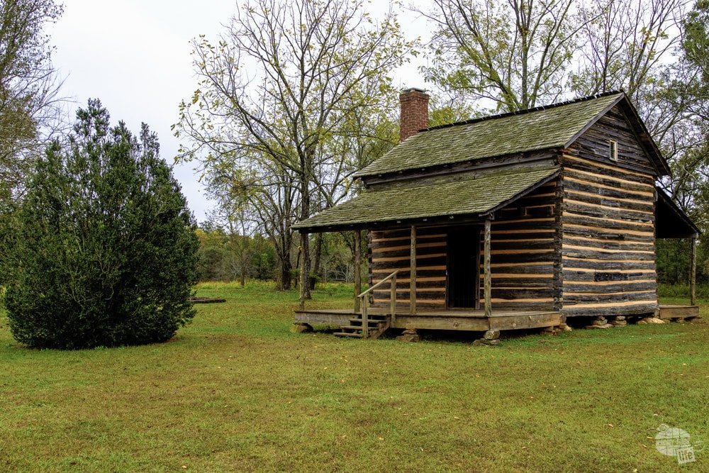 The Scruggs Cabin at Cowpens National Battlefield.