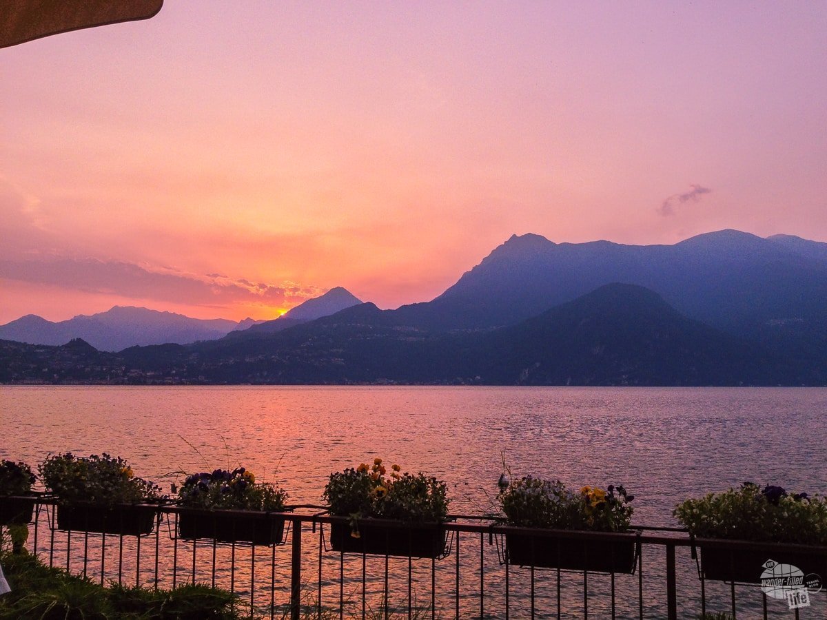 Sunset on Lake Como