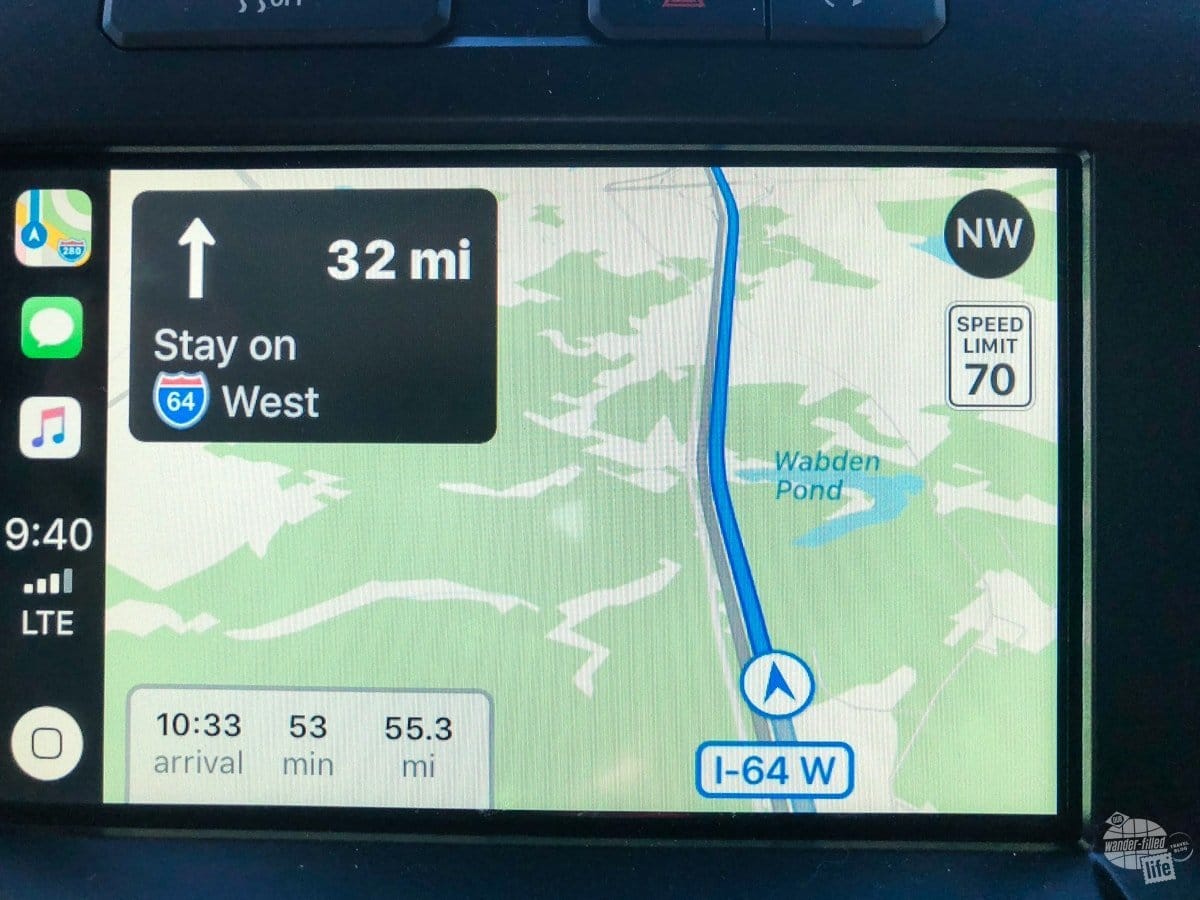 Apple Maps on Apple CarPlay