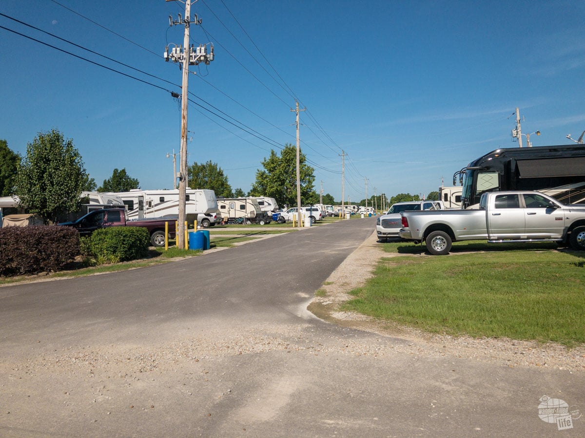 The Agricenter RV Park is a good base for exploring Memphis if you are staying in a camperl, but there is not much in the way of shade.