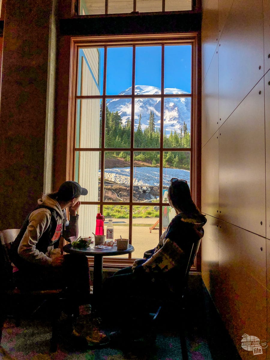 The cafe at the visitor center has one heck of a view.