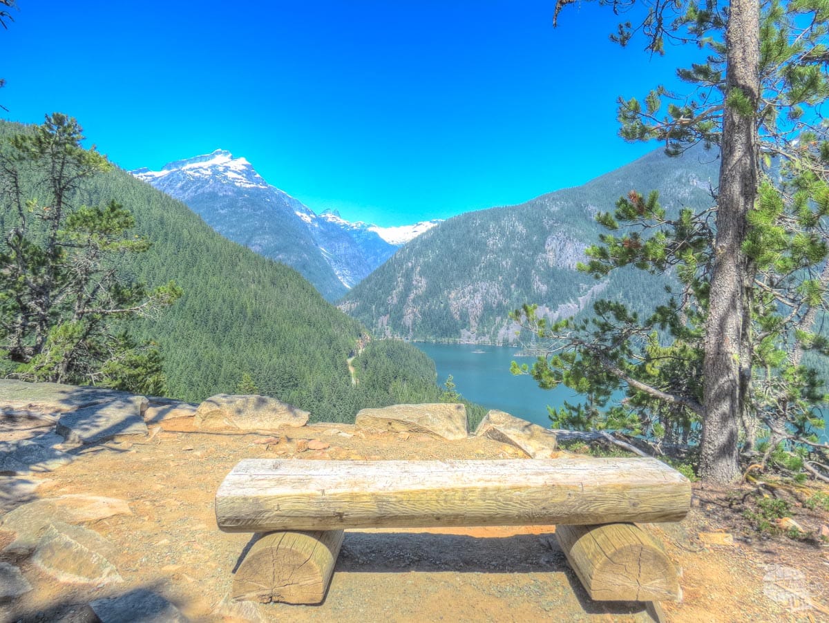 Diablo Lake from Thunder Knob in North Cascades