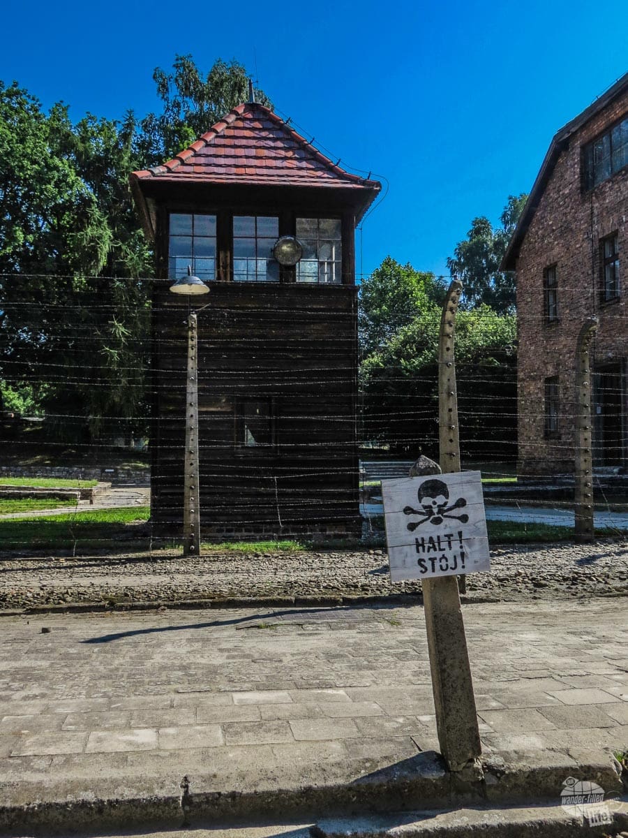 Auschwitz guard tower