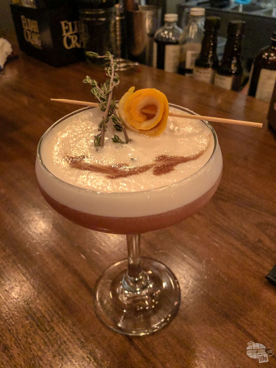 Father Thyme, one of the signature cocktails at the Dancing Bear.