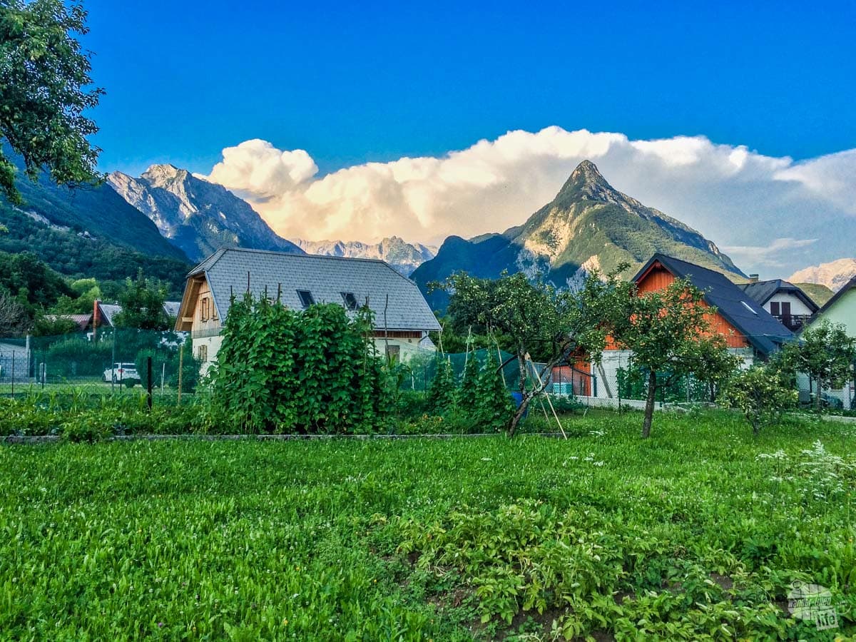 Bovec is nestled at the base of the Julian Alps.