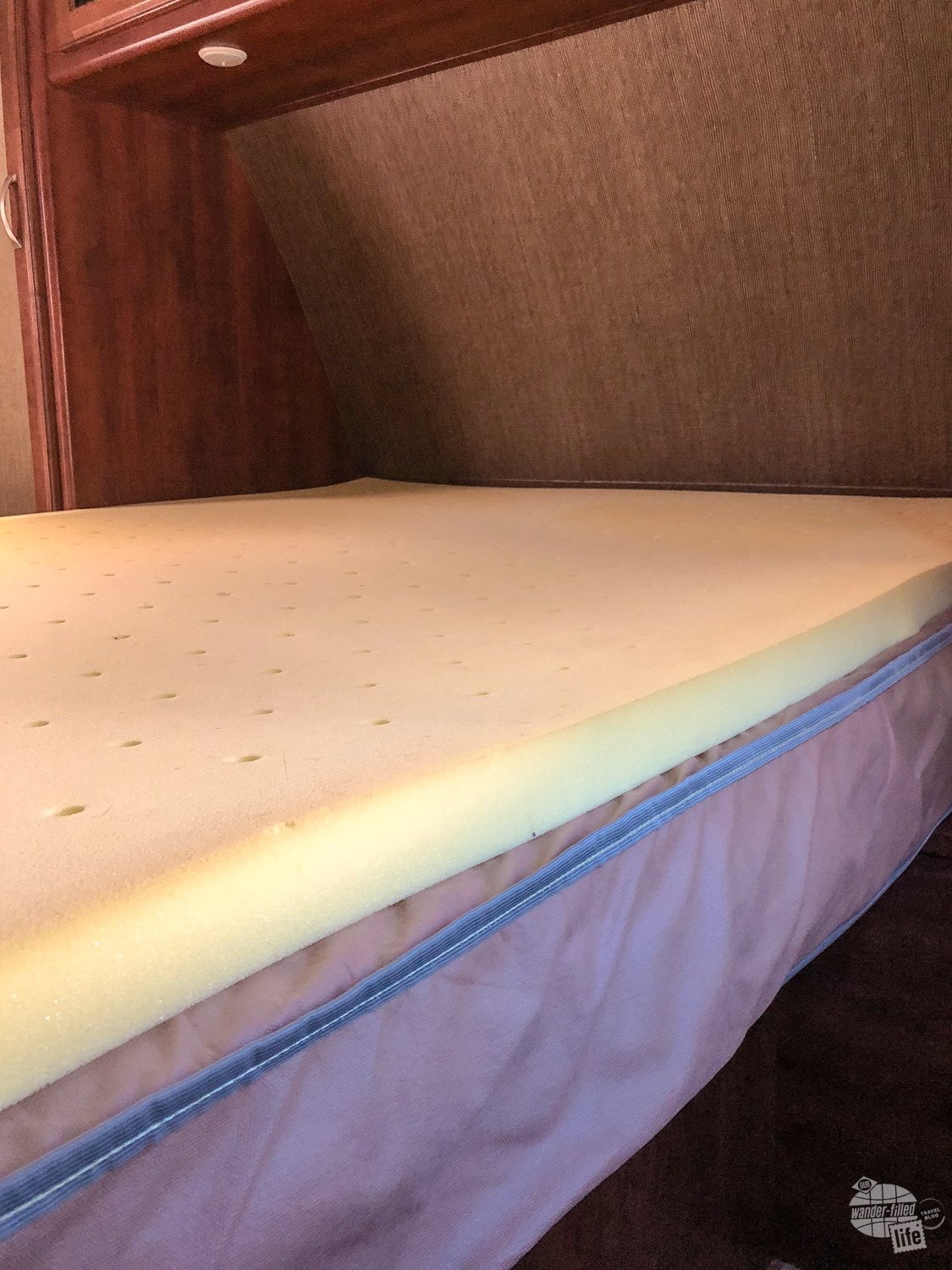 The mattress topper saved our backs for a couple years.