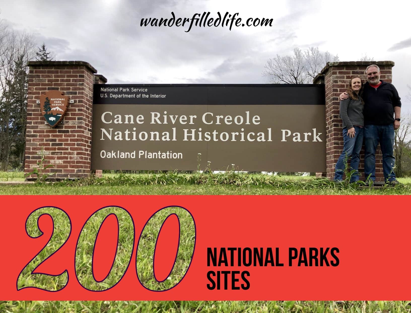 Our April 2019 visit to Cane Rive Creole NHP was the 200th site we've visited together.