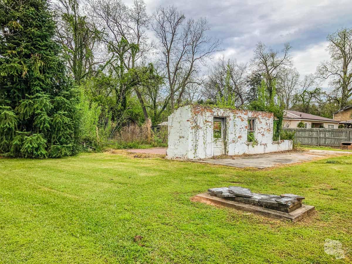 What remains of the Kate Chopin house in Cloutierville, a small town south of Natchitoches.