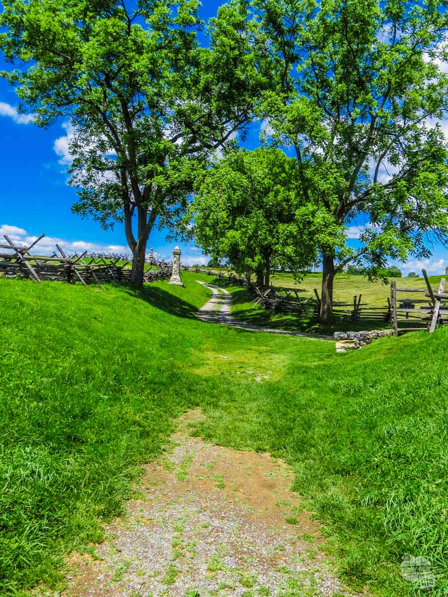 5,500 soldiers died fighting in and around the Sunken Road at Antietam, now called Bloody Lane.