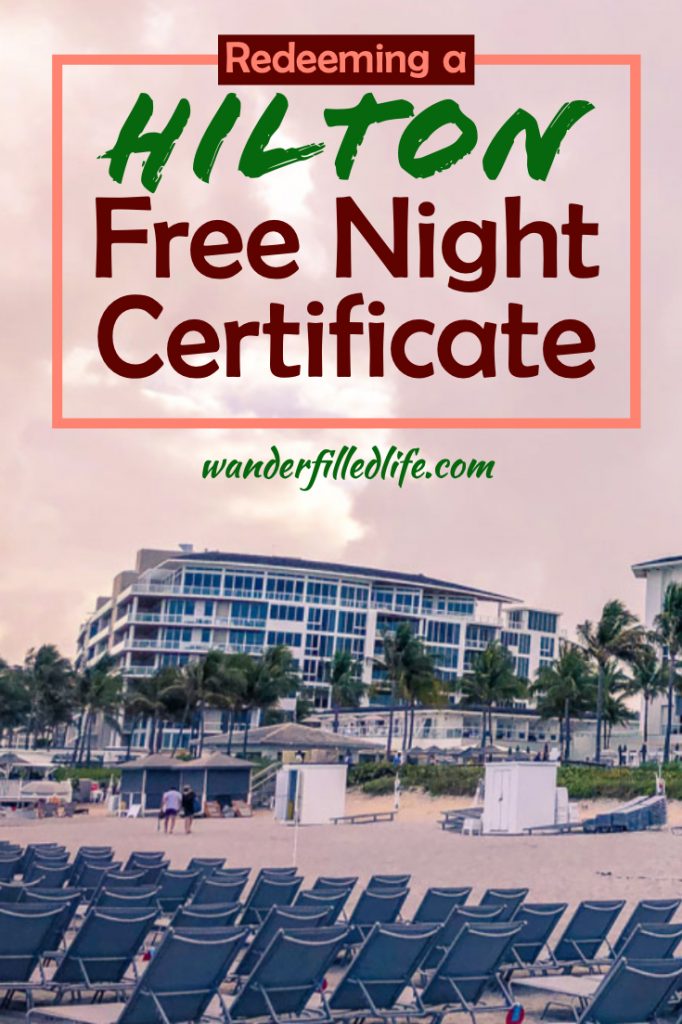 One of our favorite credit card perks is the Hilton Free Night Certificate. We often make great use of the benefit and have stayed at some fantastic hotels! #Hilton #BocaBeachClub #HiltonHonors #FreeNight #AmericanExpress #AmExAscend