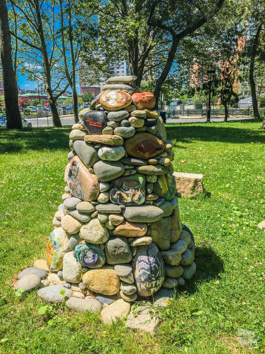 There wasn't a description for this cairn at the Roger Williams NM but as one of the first major voices for the equal treatment of Native Americans, there really doesn't need to be.