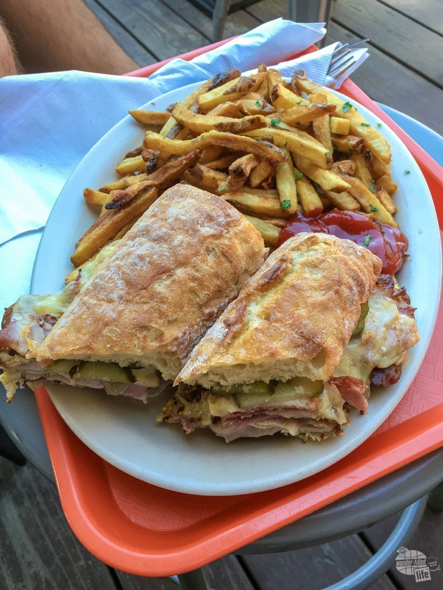 We split this awesome cuban sandwich at the Worthy Kitchen in Woodstock.