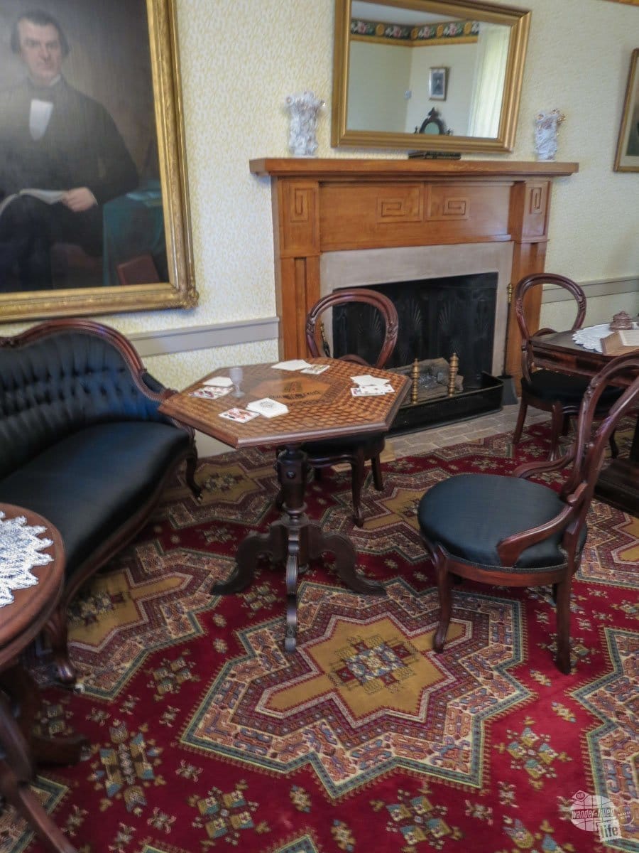 The interior of Andrew Johnson's final home