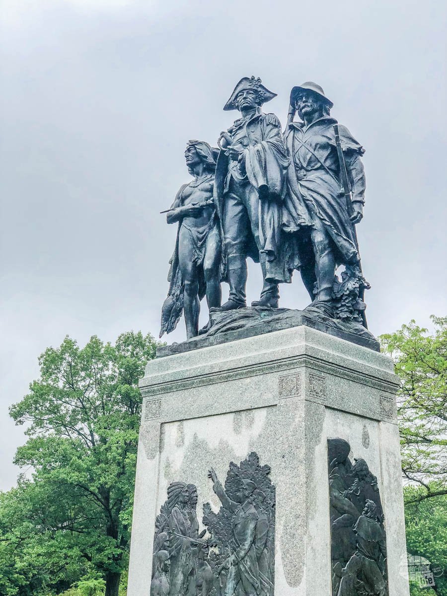The Battle of Fallen Timbers memorial statue