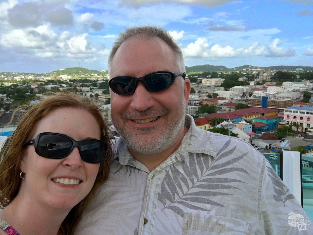 A quick selfie with St. John's in the background.