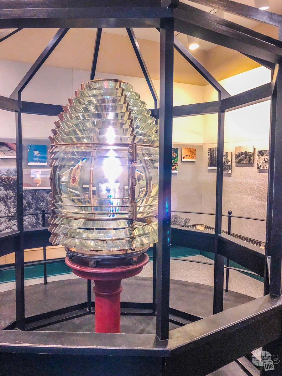 A Fresnel Lens, a revolutionary lens for lighthouses in the 1800s.