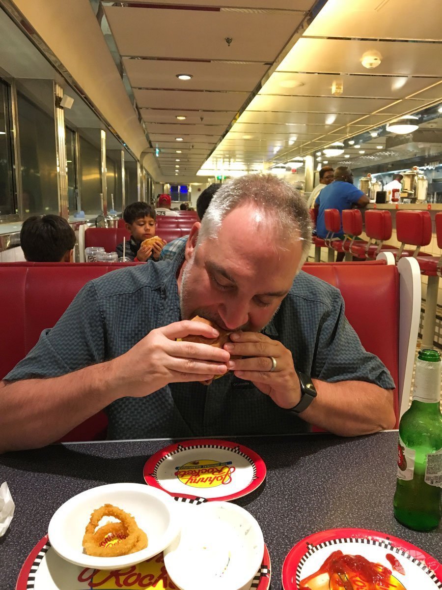Johnny Rockets is a nice treat on a cruise.