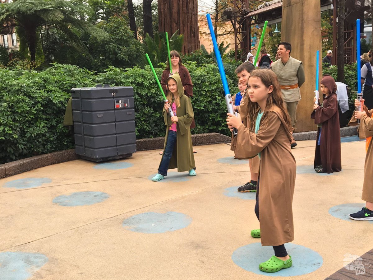 Our nieces learning the ways of the Force.