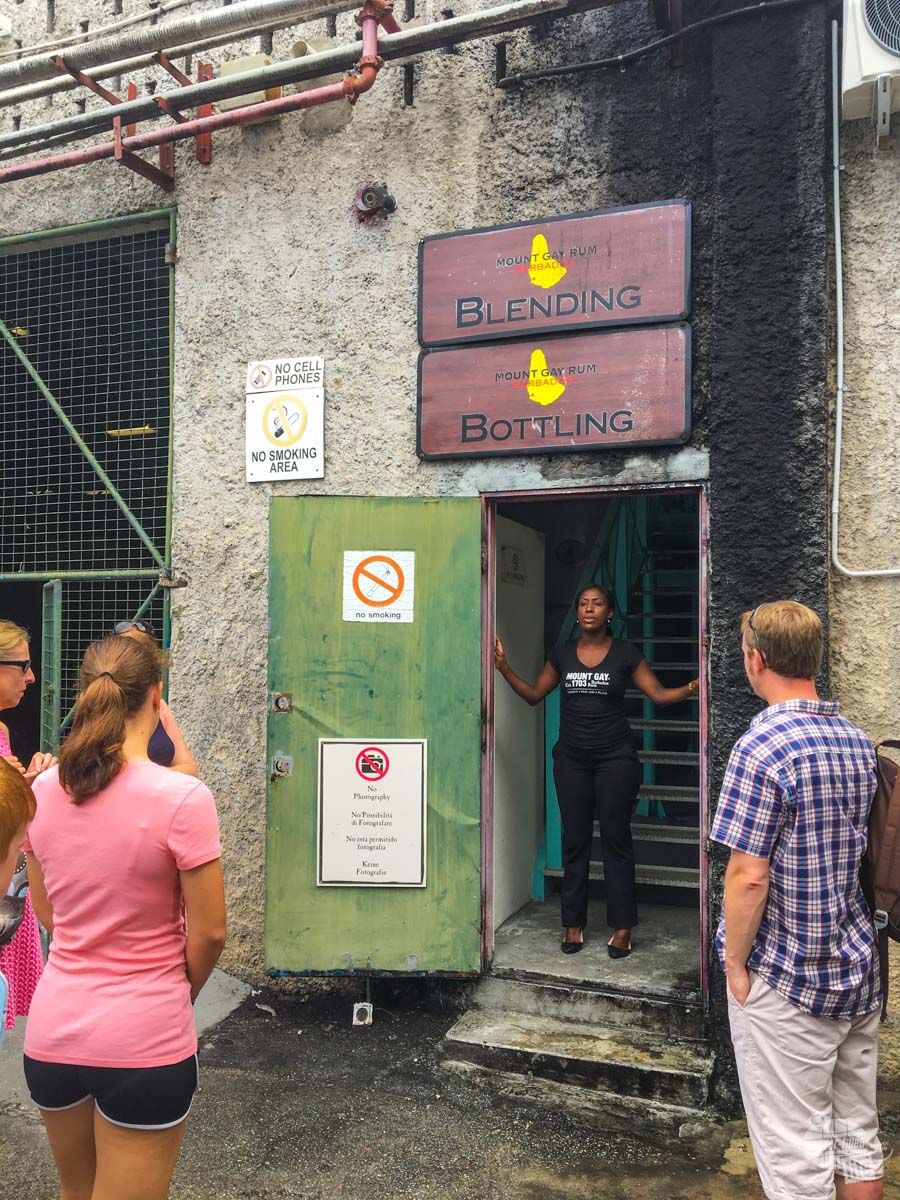 The Mount Gay Rum tasting tour takes visitors through the blending and bottling portion of the operation.