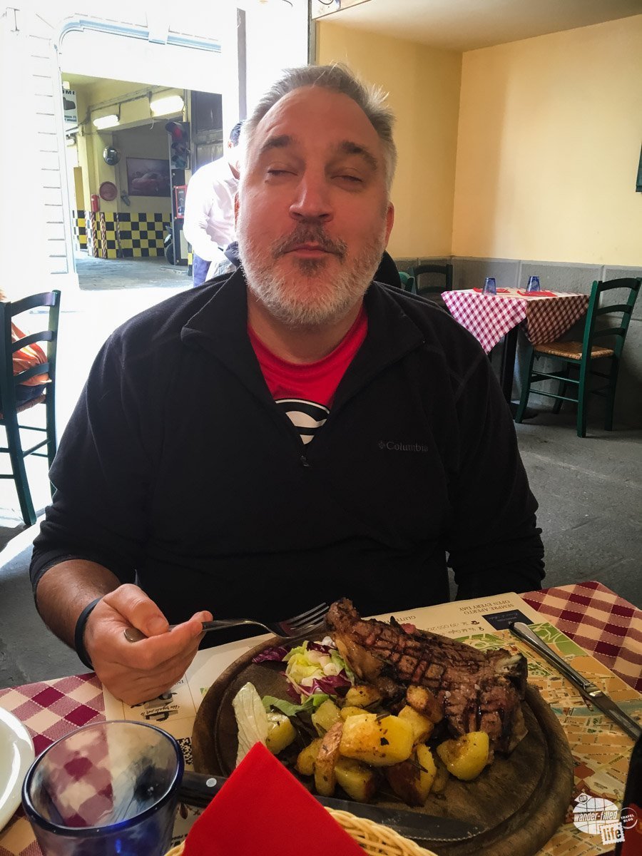The look on Grant's face says it all. That beef florentine was amazing.