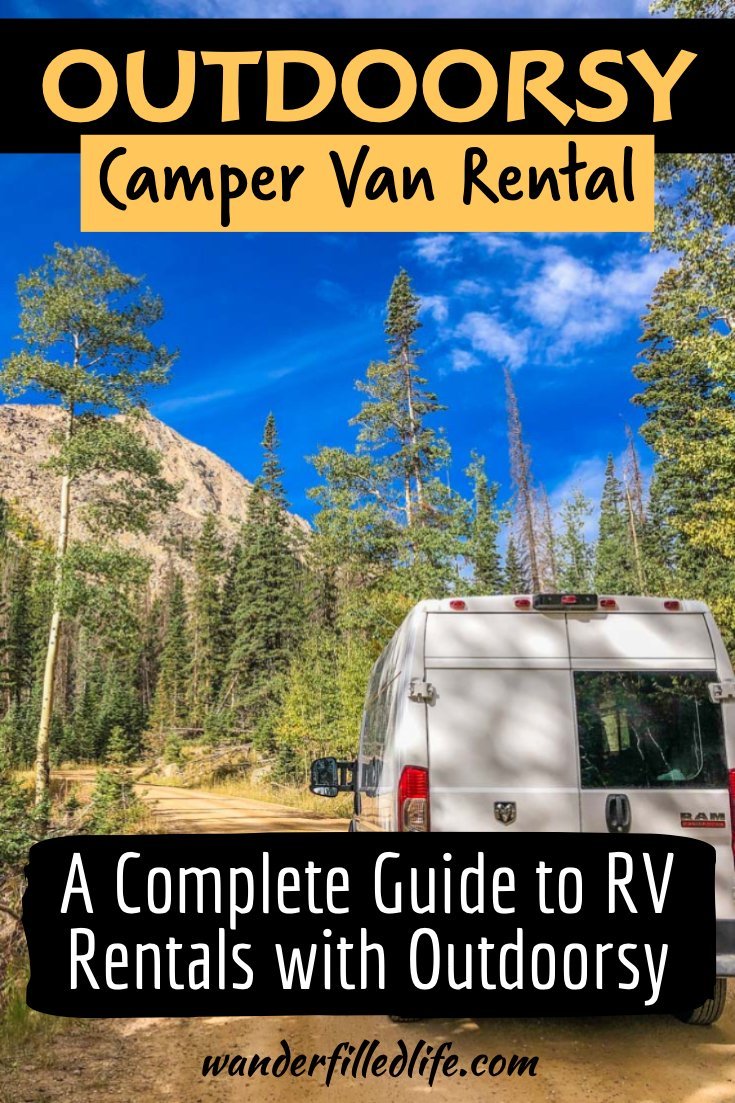 Our full review of an Outdoorsy RV rental from booking our camper van to pick up and dropoff and the various costs and fees.