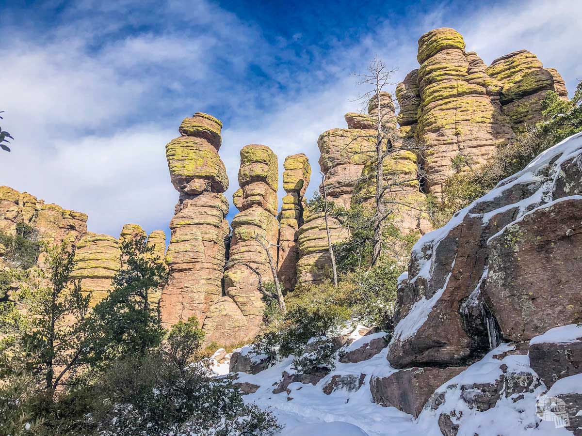 Be prepared for snow when hiking at national parks in the winter.