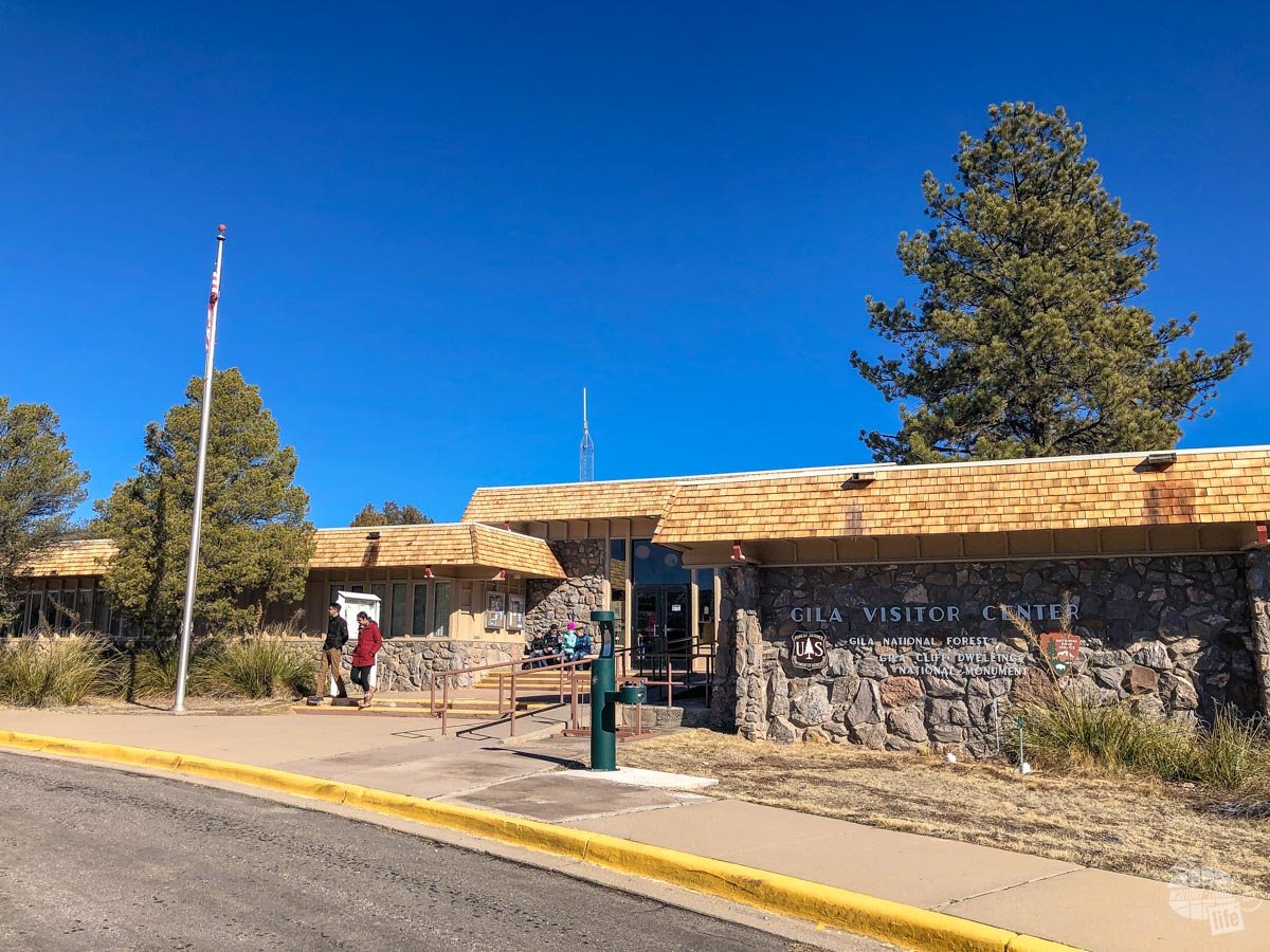 The Gila Visitor Center serves the National Forest and Gila Cliff Dwellings NM.