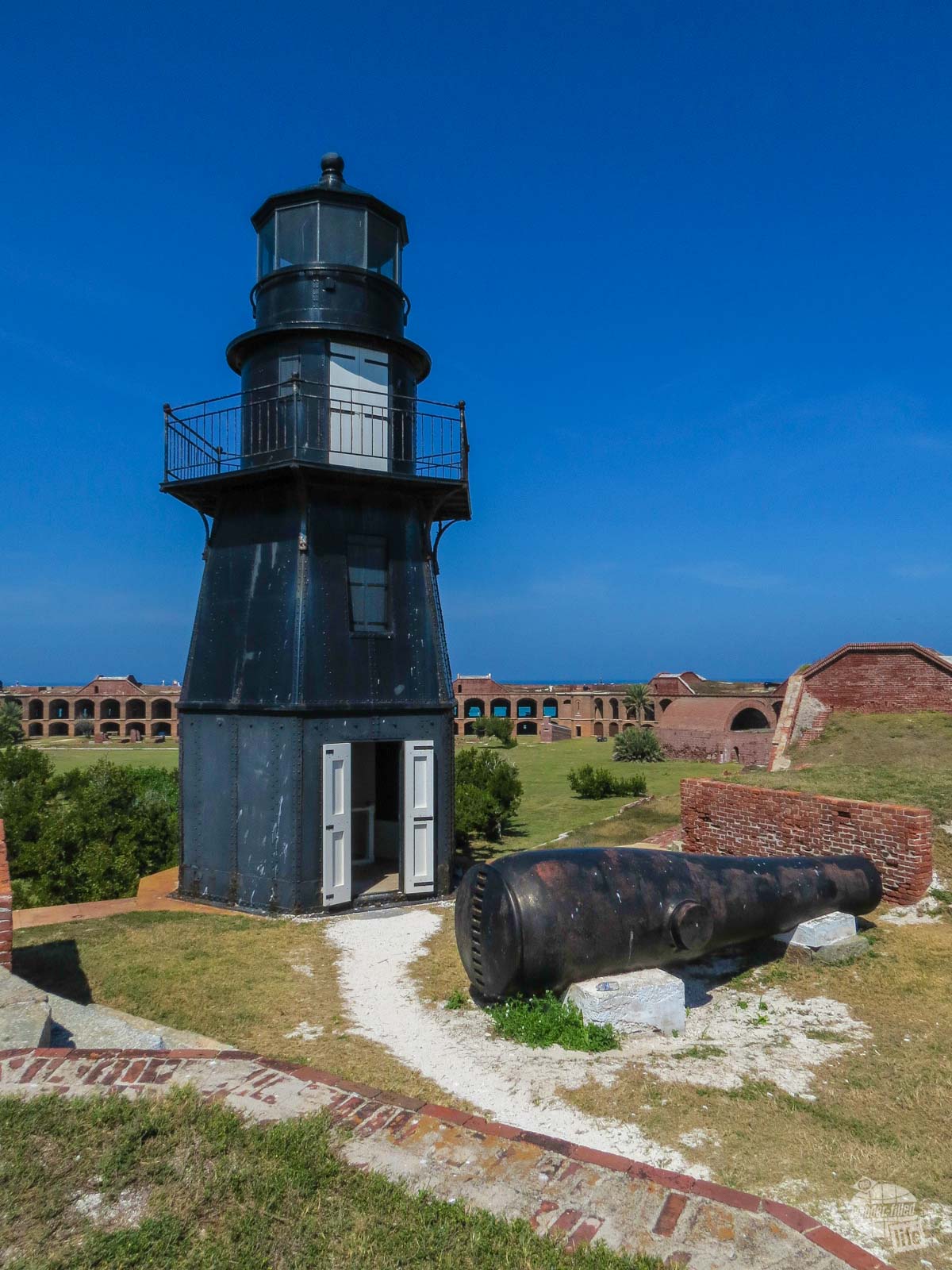 The Fort Jefferson Light at Dry Tortugas National Park.