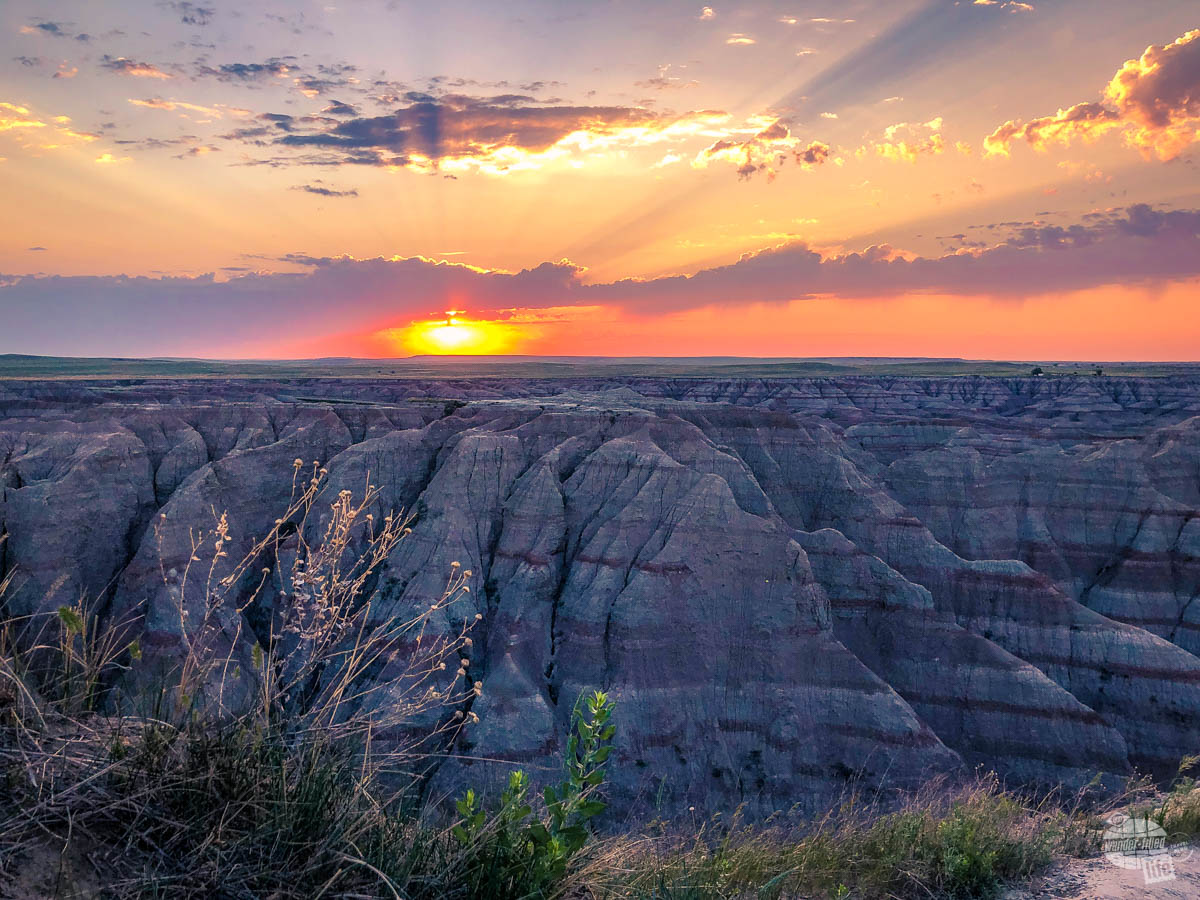 Sunrise photos are a must when visiting the Badlands