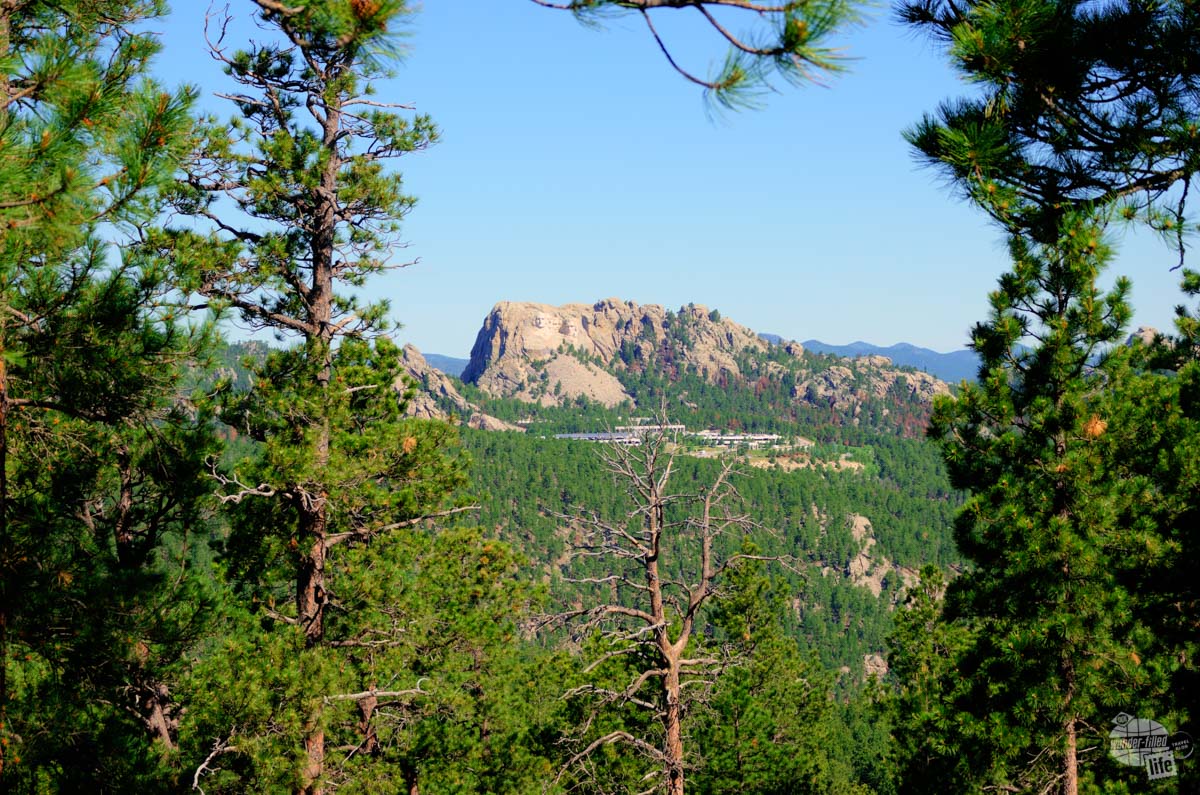 Mt. Rushmore from Iron Mountain Road.