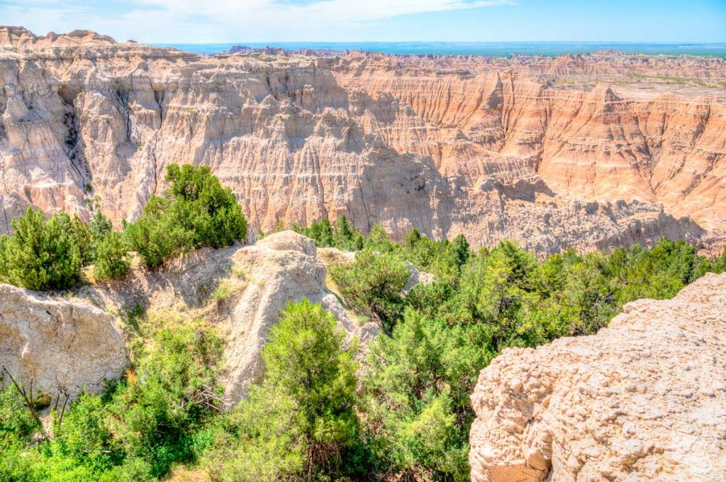 A stop at Pinnacles Overlook is a must when visiting Badlands National Park.
