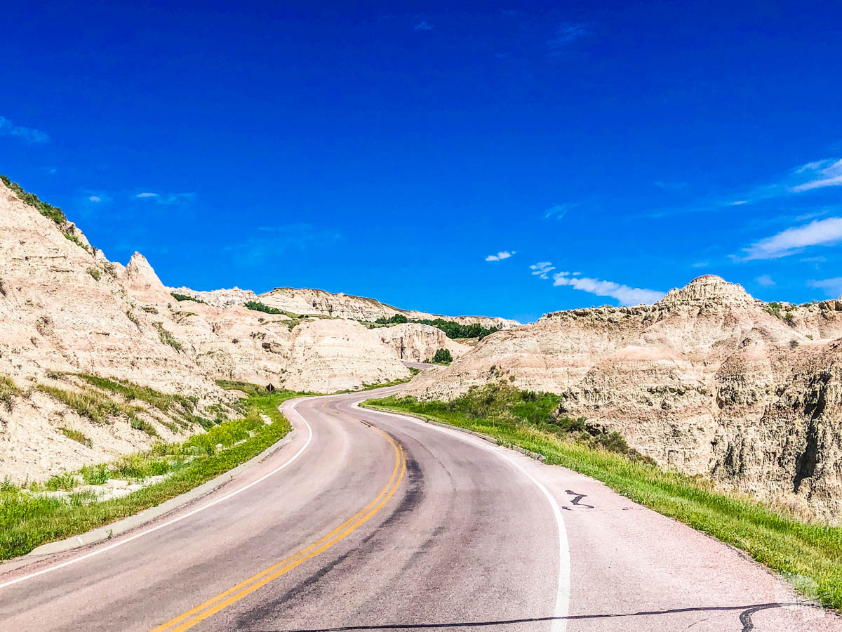 A drive through Badlands National Park is a great side trip on the way to Mount Rushmore.