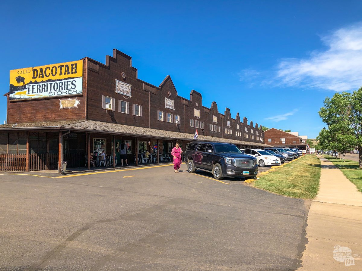 The simple downtown area of Medora, ND.