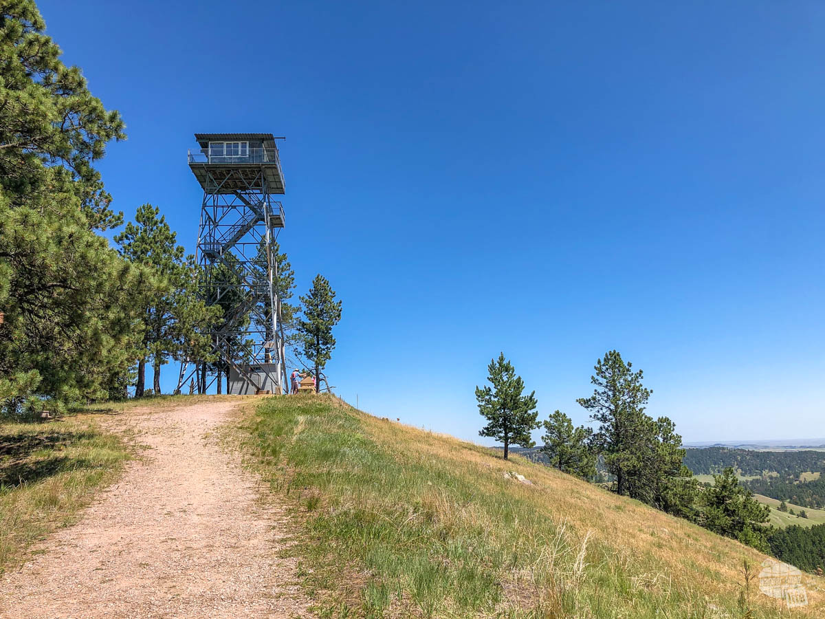The fire tower atop Rankin Ridge in Wind Cave National Park.