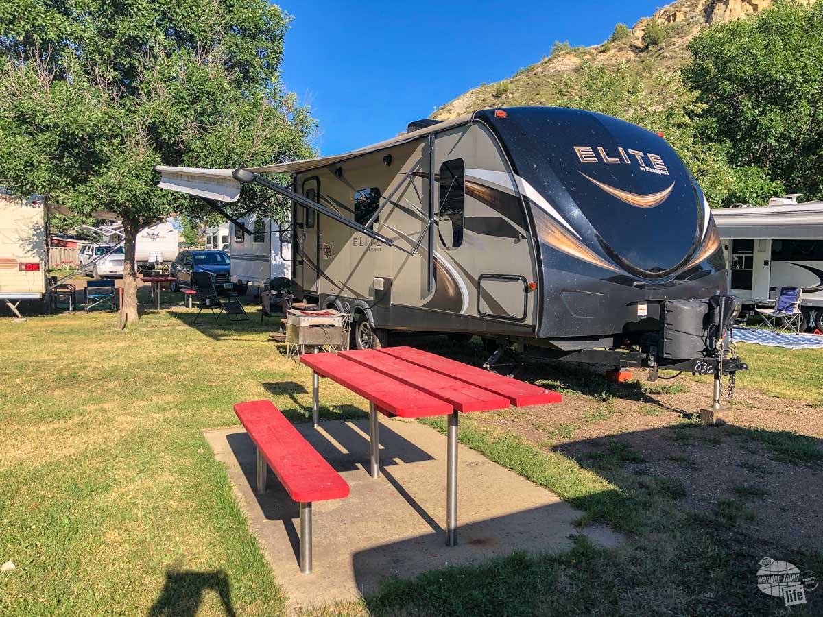 The Red Trail Campground is one of two places to camp in Medora.