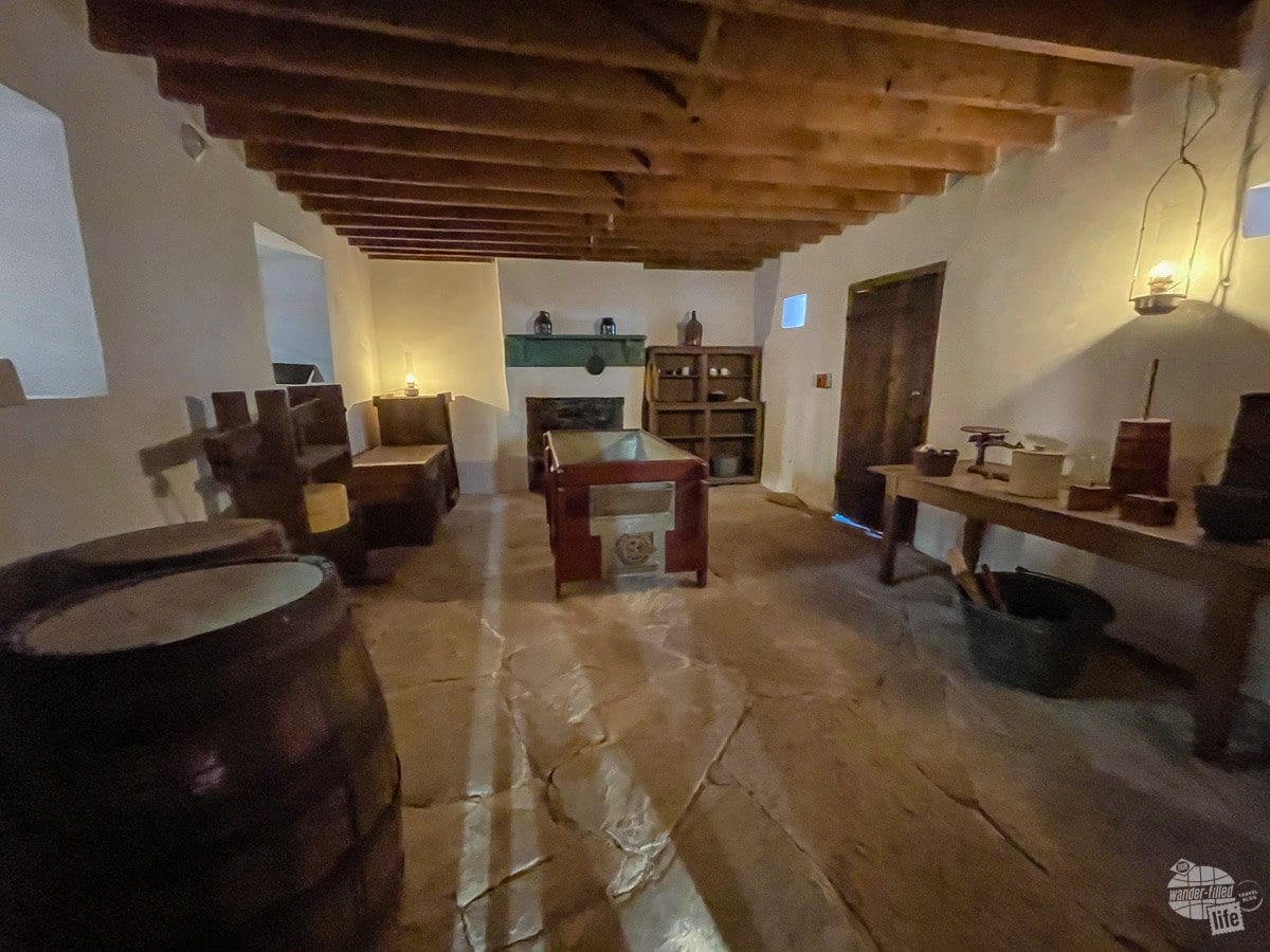 The cheese making room at Winsor Castle