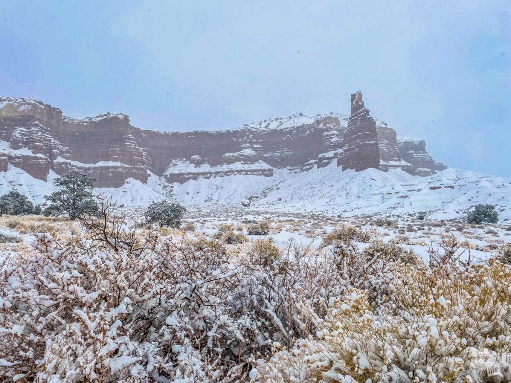Capitol Reef in the snow